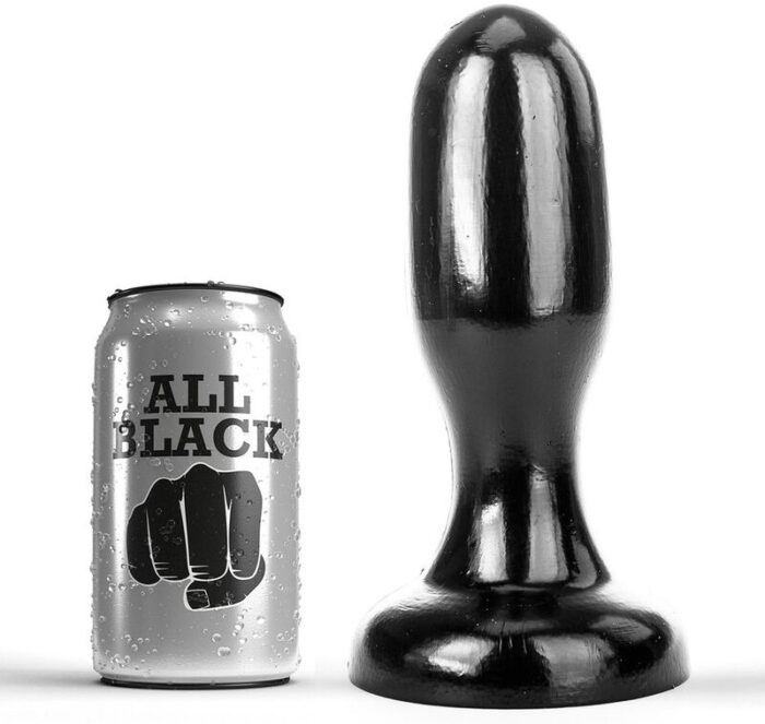 This buttplug All Black is soft and provides maximum anal pleasure.Water and silicone based lubricants can be used here. It is important to clean the back cap well after use. Each toy is individually wrapped in a transparent plastic protective case.Characteristics:	Product dimensions: 19.5 x 6 x 6 cm	Product weight: 579 gr	Product Diameter: 6cm	Insertable length: 16 cm	Waterproof	Materials: PVCDiscover the entire range of ALLBLACK products