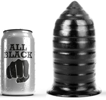 This buttplug All Black has a ribbed structure for maximum anal sensation.Water and silicone based lubricants can be used here. It is important to clean the back cap well after use. Each toy is individually wrapped in a transparent plastic protective case.Characteristics:	• Product dimensions: 16 x 8 x 8 cm	• Product weight: 750 gr	• Product diameter: 8 cm	• Insertable length: 14 cm	• WaterproofDiscover the entire range of ALLBLACK products