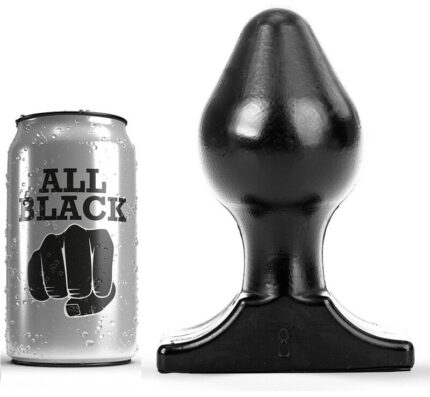 The Buttplug All Black opens slowly but surely more and more in the background. This cap is soft