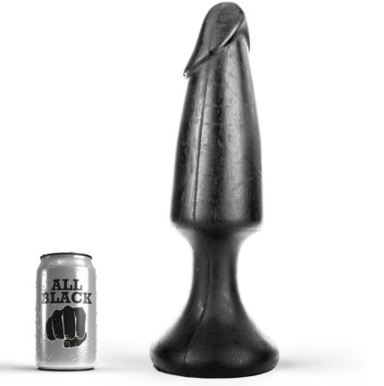 This All Black rear cap with an almost real penis shape ensures that the beginner fills up a little more and at the same time stretches more.You will be delighted with this toy!Water and silicone based lubricants can be used. Clean the cap well after use. Each toy is tightly wrapped in a transparent plastic protective case.	• Material: PVC	• Measures: 35 x 9 cmDiscover the entire range of ALLBLACK products