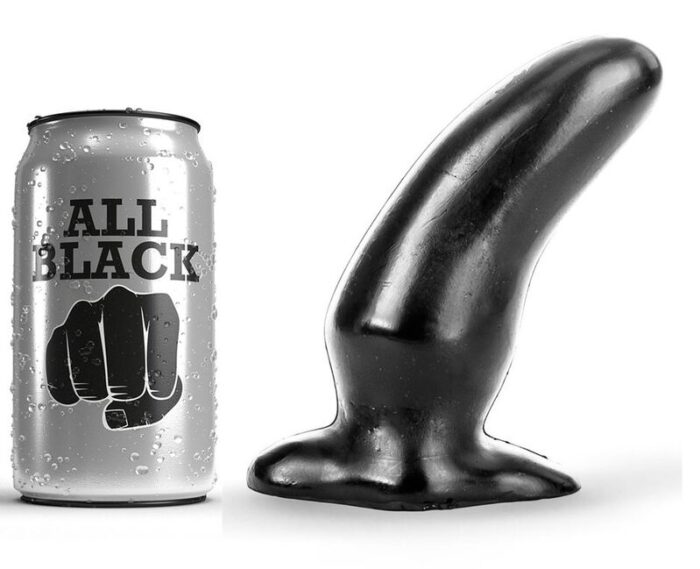 This All Black buttplug is small but nice with its beautiful curved shape. The bend in the butt plug insures that your G-Spot will be well stimulated ending in a super nice orgasm! Lubricants based on both water and silicone can be used herein. It is important to clean the buttplug well after use. Each toy is individually tightly wrapped in a transparent plastic protective case.	Dimensiones: 13 x 5 x 5 cm* To achieve an optimal experience and to be able to enjoy it in a pleasant and painless way