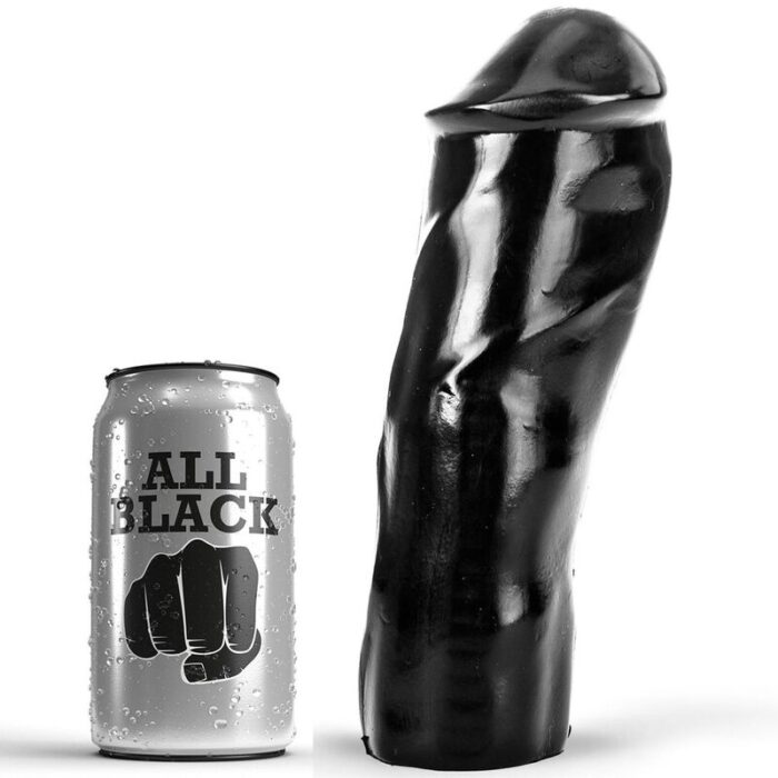 This All Black dildo has a nice semi-visible pull that is well enclosed in a straight and smooth shaft with light streaks. This sexy toy without testicles slips completely deep if you don't hold it back!Water and silicone based lubricants can be used here. It is important to clean the dildo thoroughly after use. Each toy is tightly wrapped in a transparent plastic protective case.	Measurements; 20 x 6cm	WaterproofDiscover the entire range of ALLBLACK products