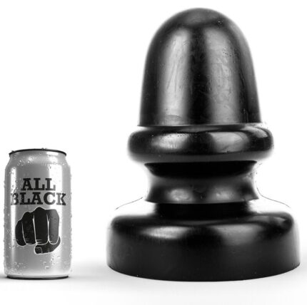 This All Black plug has a classic shape with its round top and solid base. Perfect to play alone or with your partner.Water and silicone based lubricants can be used here. It is important to clean the cap well after use. Each toy is tightly wrapped in a transparent plastic protective case.	Material: PVC	Measures: 23 x 14 cmDiscover the entire range of ALLBLACK products