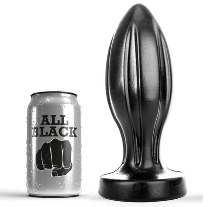 Perfect plug All Black has a smooth shape with sensational grooves for maximum anal pleasure.Water and silicone based lubricants can be used here. It is important to clean the back cap well after use. Each toy is individually wrapped in a transparent plastic protective case.	Product dimensions: 21 x 8 x 8 cm	Product weight: 795 gr	Product Diameter: 8cm	Insertable length: 19 cm	Waterproof	Materials: PVCDiscover the entire range of ALLBLACK products