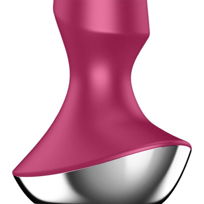 soft silicone material and app control.Product information "Plug-ilicious 2"	Thanks to its conical shape and rounded tip