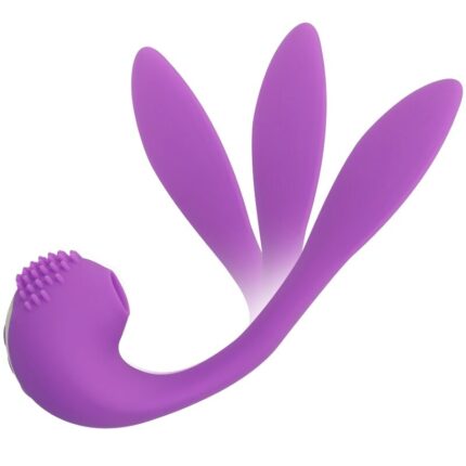 which stimulates the G-spot and clitoris! Choose what type of stimulation you want or if you prefer... do it all at once! Its independent motors will make you enjoy fabulous vibrations by waves over the clitoris