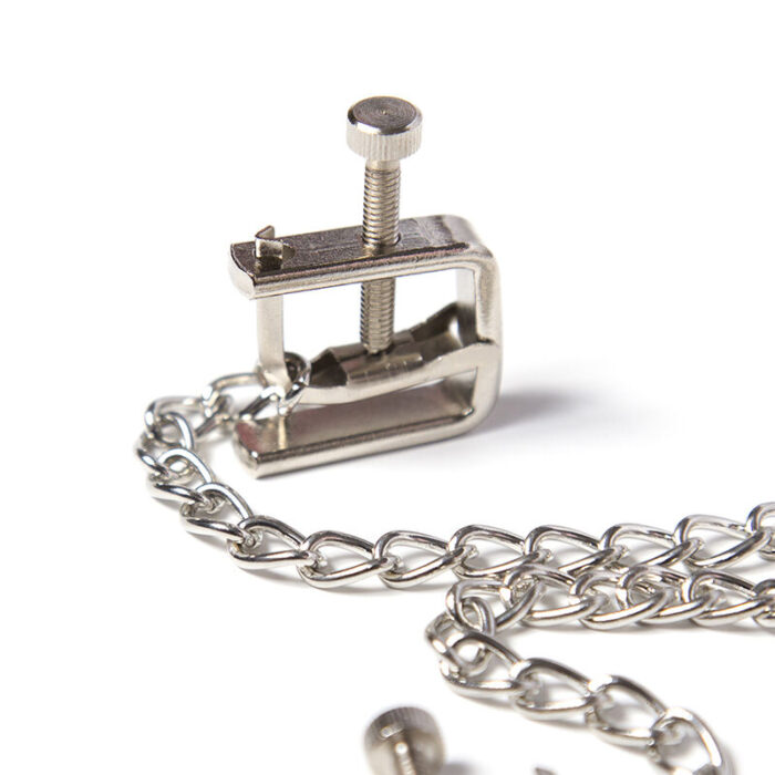 ohmama fetish - metal screw clamps with chain - Lovex Erootikapood