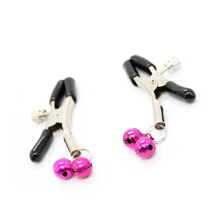 ohmama fetish - nipple clamps with pink bell - Lovex Erootikapood