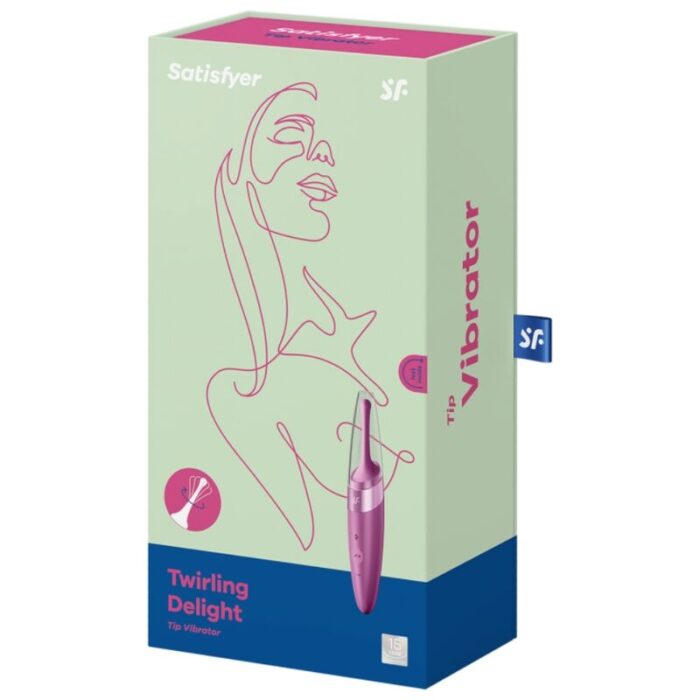 and now we are excited to introduce TWIRLING DELIGHT!Product information "Twirling Delight"	Clitoral stimulation through powerful vibration	40 vibration combinations	Whisper mode	Rechargeable Li-ion battery with magnetic USB cable	15-year guarantee	Made from super soft