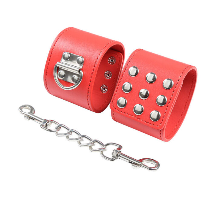 ohmama fetish - red handcuffs with snap closure - Lovex Erootikapood