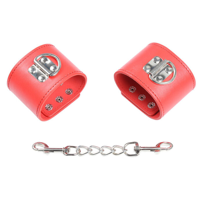 ohmama fetish - red handcuffs with snap closure - Lovex Erootikapood