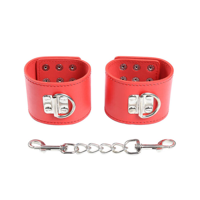 ohmama fetish - red handcuffs with snap closure - Lovex Erootikapood