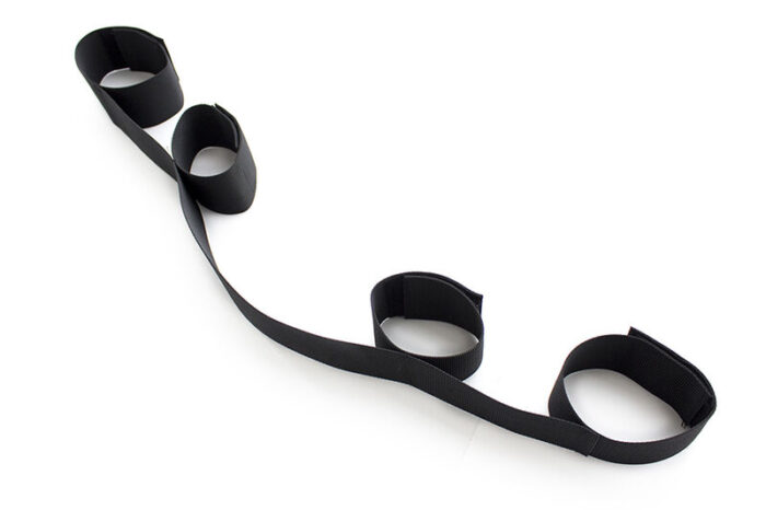 ohmama fetish - spreader soft bar full nylon wrist restraints - Lovex Erootikapood