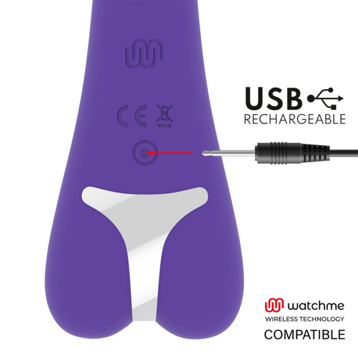 applying just the right amount of pressure. Soft silicone touch that provides vibration even underwater.	2 Powerful Motors	Compatible with Watchme wireless technology	Anti-allergenic silicone	USB rechargeable included	10 vibration programs	Waterproof	Lithium ion battery	Easy to use and easy to clean.	The use of waterfeel lubricants is recommended for a perfect experience.	Gift includes 1 neutral Waterfeel lubricant 6 ml	Gift includes 1 reusable travel bagWe have adapted Mr Boss to make it compatible with Watchme . This way