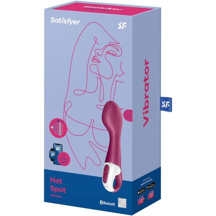 skin-friendly medical silicone with a silky feel	15 year warranty	Rechargeable Li-ion battery	Waterproof (IPX7)	Magnetic USB charging cable included	Easy to cleanWhat else can the Satisfyer Hot Spot vibrator offer you?Grab a hold of the Hot Spot using the Vibes collection signature handle