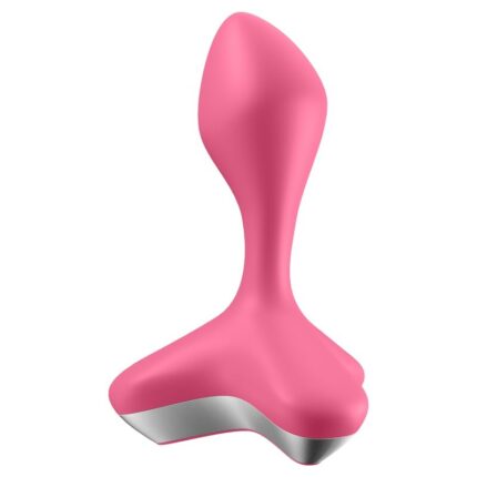 skin-friendly medical-grade silicone that is smooth to the touch and extremely hygienic	The powerful motor transmits intense vibration rhythms throughout the sexual wellness device	Suitable for all genders	2 extra-strong power motors	15-year guarantee	​Unisex	Body-friendly silicone	Waterproof (IPX7)	Easy to clean	Rechargeable Li-on battery	Magnetic USB charging cable includedSensual stimulation with the Satisfyer Game ChangerThe Satisfyer Game Changer offers you seductive anal stimulation combined with app control and maximum versatility when playing. The futuristic design of the vibrating anal plug will inspire your fantasies with its tapered