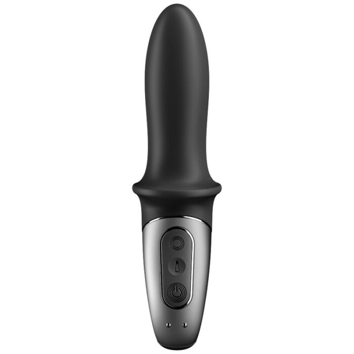 allowing for better grip and more comfortable holding.What are some of the other great things about the Satisfyer Hot Passion? Have a safe adventure with deep and strong vibration as the Hot Passion comes equipped with a broad base at the bottom. Bluetooth enabled