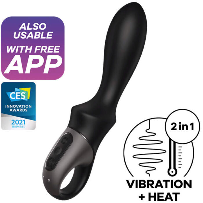 Our Heat-Climax anal vibrator with its voluminous