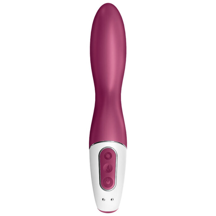 calming effect. This unique and relaxing vibrator allows muscles to relax while blood circulation peaks in pleasurable play.Product information "Satisfyer Heated Thrill Connect App"	Sensual heat function combined with vibrations ensures intense stimulation	Powerful motor transmits intense vibration rhythms throughout the device	Compatible with the free Satisfyer app