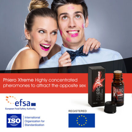 and contains no fragrance.With Phiero Xtreme you will obtain:	More confidence	Conquer more easily	Awaken the desire of the opposite sexIn addition: 	Improve sexual encounters	Increases self-esteem	Total relaxation before a situation of conquest	Indication: Mix with desired perfume	How to use: Normal application as regulate perfume	Pheromones: Composed of 3 patented pheromones (Androstenone