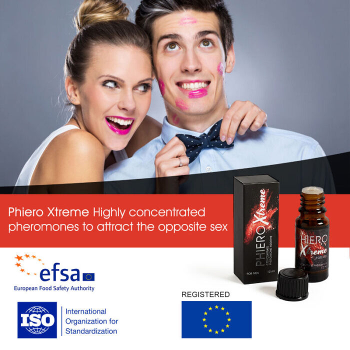 and contains no fragrance.With Phiero Xtreme you will obtain:	More confidence	Conquer more easily	Awaken the desire of the opposite sexIn addition: 	Improve sexual encounters	Increases self-esteem	Total relaxation before a situation of conquest	Indication: Mix with desired perfume	How to use: Normal application as regulate perfume	Pheromones: Composed of 3 patented pheromones (Androstenone