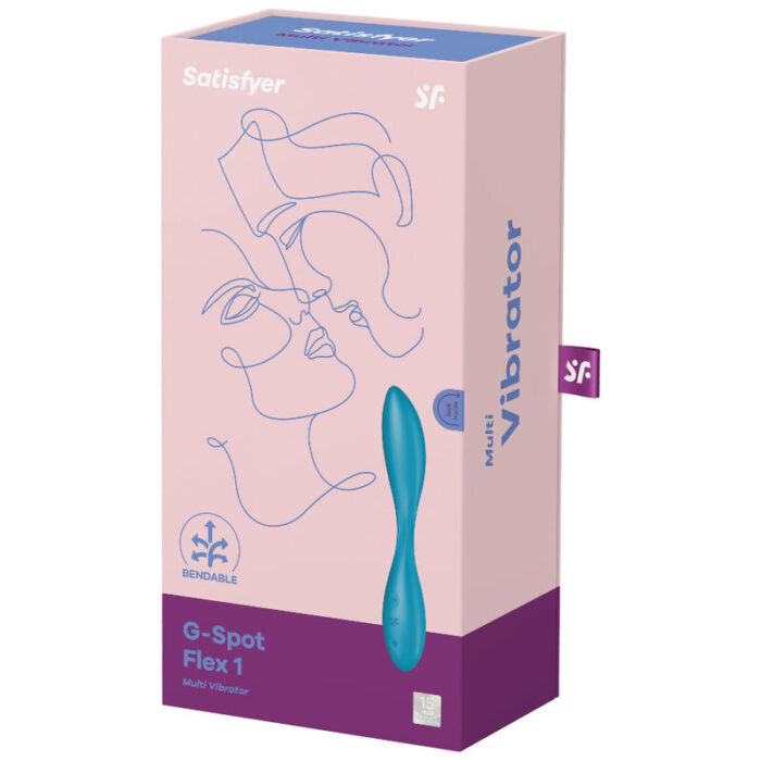 and a pointed tip for targeted stimulation. Use the +/- buttons to easily control the 12 vibration programs simultaneously in each of the two motors! The G-Spot Flex 1 is made of body safe silicone