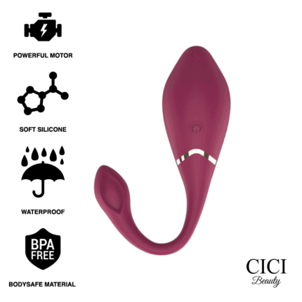 CICI BEAUTY EGG; Quite possibly the most Powerful Remote Control Vibrator Egg on the Market But what makes the Cici Beauty Egg different from the rest? Very powerful and deep powerful vibrations especially focused on the G-spot