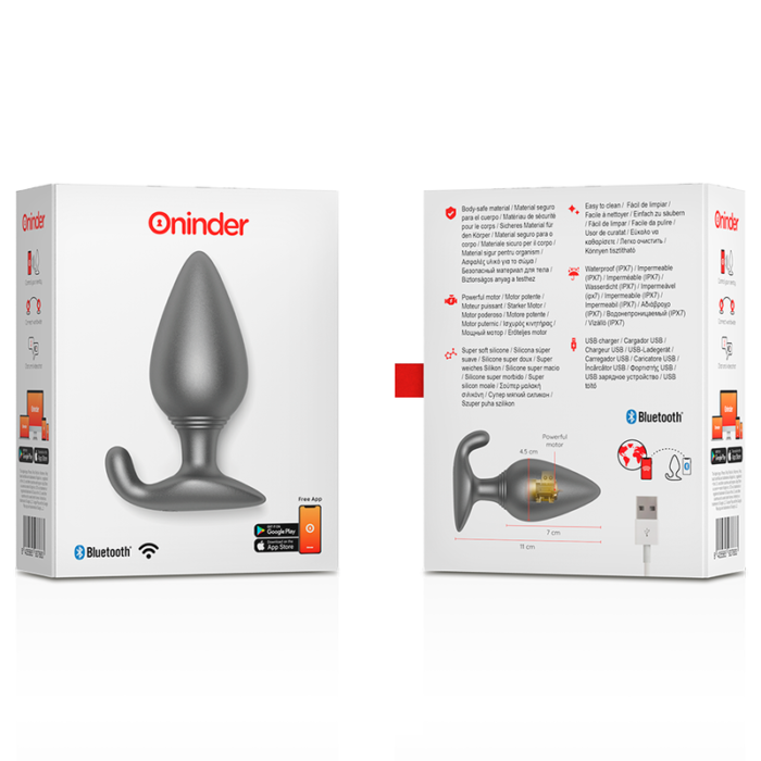 anytime completely discreetly.	Extremely powerful vibrations Fancy a session at home? Do you prefer public play? Enjoy rumbling vibrations anywhere.Meet Oninder Anal Plug