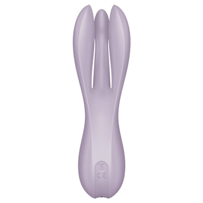 while the narrow central arm pampers your clitoris and can be pressed to intensify stimulation. The lay-on vibrator sweetens your alone time with even deeper