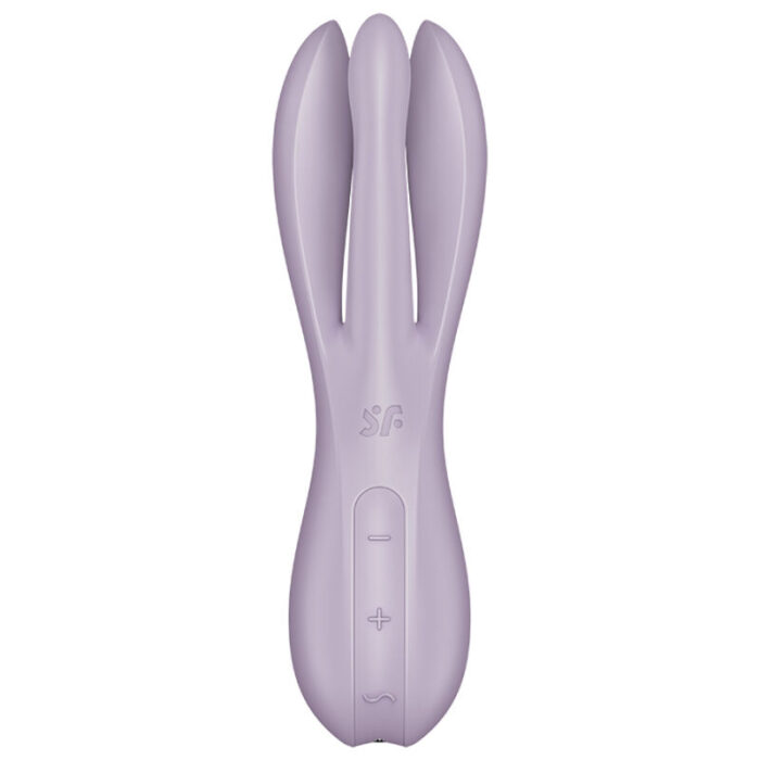 skin-friendly medical silicone with a silky feel	15 year warranty	Rechargeable Li-ion battery	Waterproof (IPX7)	Magnetic USB charging cable included	Easy to cleanWhat else can the Satisfyer Threesome 2 vibrator offer you?The Threesome 2 comes with three flexible arms