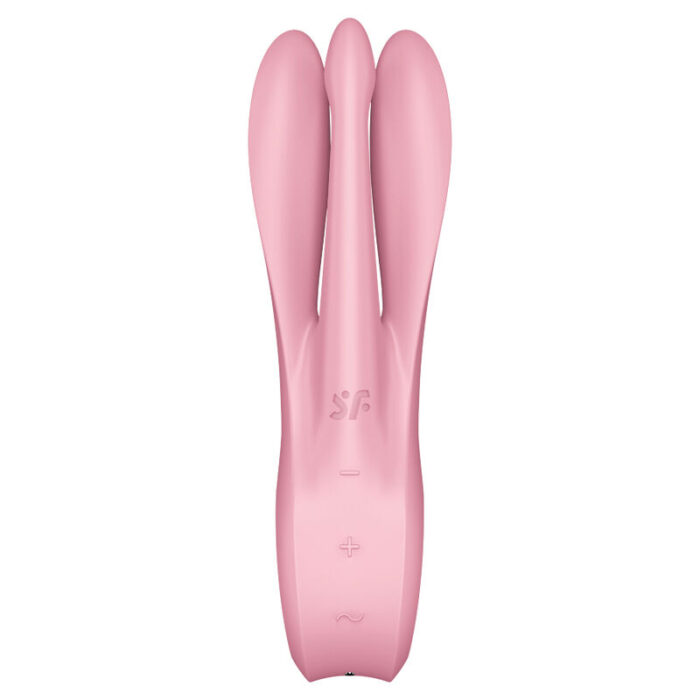 skin-friendly medical silicone with a silky feel	15 year warranty	Rechargeable Li-ion battery	Waterproof (IPX7)	Magnetic USB charging cable included	Easy to cleanWhat else can the Satisfyer Threesome 1 vibrator offer you?The Threesome 1 comes with three flexible arms