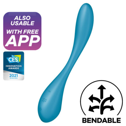 The perfect fit! A multivibrator that can do it all…The G-Spot Flex 5 Connect App has a completely flexible neck