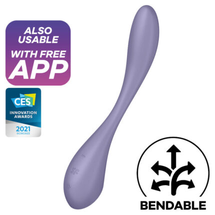 The perfect fit! A multivibrator that can do it all…The G-Spot Flex 5 Connect App has a completely flexible neck
