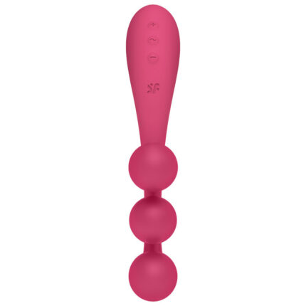 all at the same time!Product information "Satisfyer Tri Ball 1" 	Anatomically optimized: adjustable stimulation angle	Three super powerful independent motors	Perfectly designed to hit the G-spot for intense stimulation	15-year guarantee	Flexible shape	Ideal for G-spot stimulation	Body-friendly silicone	Waterproof (IPX7)	Whisper mode	Lithium-ion battery	USB magnetic charging cable included	Easy to cleanVersatile stimulation with the Tri Ball 1Enjoy clitoral