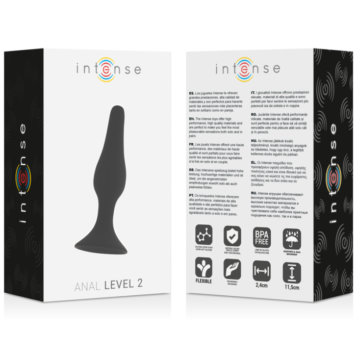 Anaaltapp INTENSE 11.5cm (must) - Lovex Erootikapood