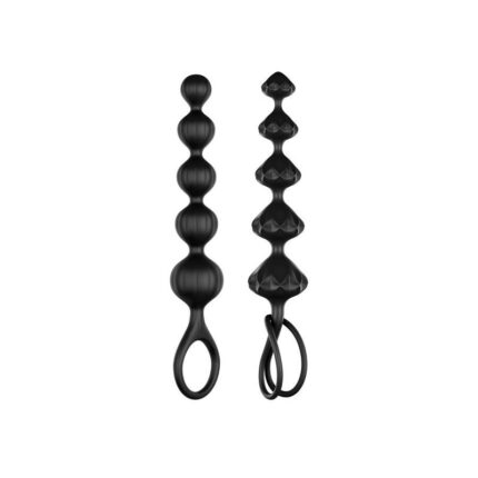 the Love Beads are the perfect companion for anal training.Whether you opt for the classic spherical shape with grooved structure or the pyramid-shaped design in a high-quality diamond look is entirely up to you. Both anal bead chains are extremely flexible and adapt perfectly to your body�s contours. The practical loop simplifies use and ensures you can enjoy your device safely. The playful look is disarming to beginners as they get started with anal training.What are the other benefits?Besides their versatile textures and designs