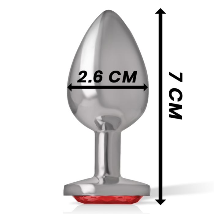 this plug offers an elegant and comfortable anal stimulation.� HIGH-QUALITY MATERIAL TO ENJOY WITHOUT WORRIES The high-quality material made of bodysafe Metal and acrylic glass ensures carefree enjoyment and is also easy to clean. You can fully focus on the intense pleasure without compromising safety. Measures; 7cm length x 2.6cm diameter. INTENSE LUXURY Intense is an exclusive d brand known for its high quality products. The Butt Plug With Diamond Jewel is part of the Intense Sex Toys collection and embodies the pleasure and elegance that define Intense. Experience the exciting combination of elegant design and intense anal stimulation with the INTENSE Diamond Jewel Butt Plug. Immerse yourself in glamorous pleasure and discover new heights of pleasure. MATERIALS AND CARE This anal dildo is made of body-safe metal