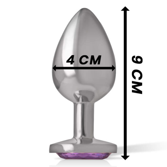 this plug offers an elegant and comfortable anal stimulation. HIGH-QUALITY MATERIAL TO ENJOY WITHOUT WORRIES The high-quality material made of bodysafe Metal and acrylic glass ensures carefree enjoyment and is also easy to clean. You can fully focus on the intense pleasure without compromising safety. Measures; 9 cm length x 4 cm diameter. LUXURY OF Intense?