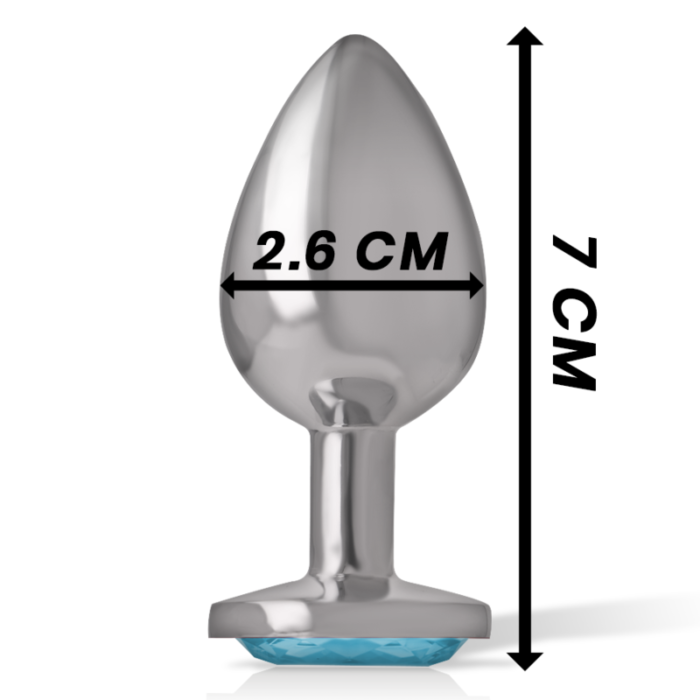 this plug offers an elegant and comfortable anal stimulation.� HIGH-QUALITY MATERIAL TO ENJOY WITHOUT WORRIES The high-quality material made of bodysafe Metal and acrylic glass ensures carefree enjoyment and is also easy to clean. You can fully focus on the intense pleasure without compromising safety. Measures; 7cm length x 2.6cm diameter. INTENSE LUXURY Intense is an exclusive d brand known for its high quality products. The Butt Plug With Diamond Jewel is part of the Intense Sex Toys collection and embodies the pleasure and elegance that define Intense. Experience the exciting combination of elegant design and intense anal stimulation with the INTENSE Diamond Jewel Butt Plug. Immerse yourself in glamorous pleasure and discover new heights of pleasure. MATERIALS AND CARE This anal dildo is made of body-safe metal