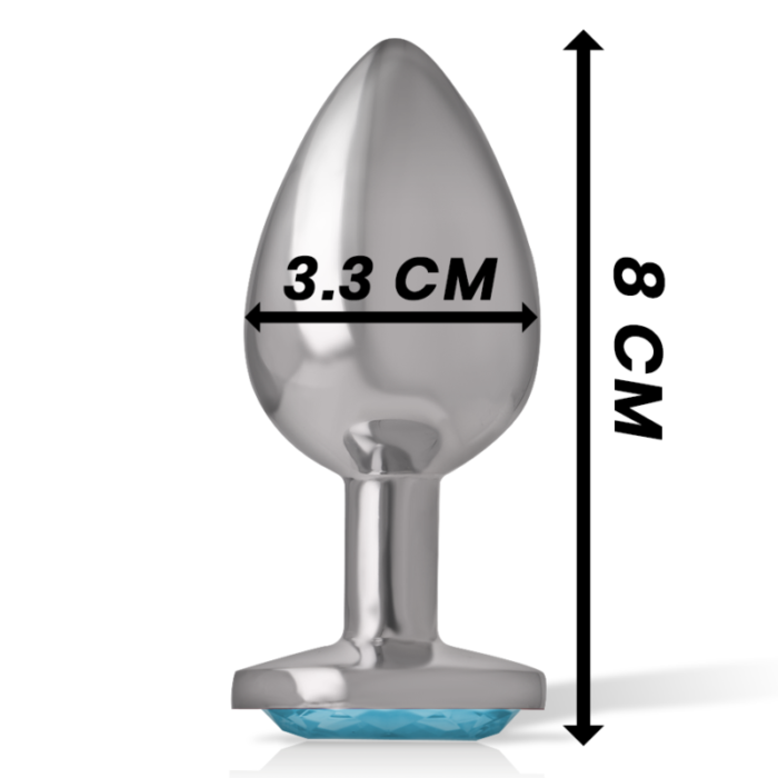 this plug offers an elegant and comfortable anal stimulation. HIGH-QUALITY MATERIAL TO ENJOY WITHOUT WORRIES The high-quality material made of bodysafe Metal and acrylic glass ensures carefree enjoyment and is also easy to clean. You can fully focus on the intense pleasure without compromising safety. Measures; 8cm length x 3.3cm diameter. LUXURY OF Intense?