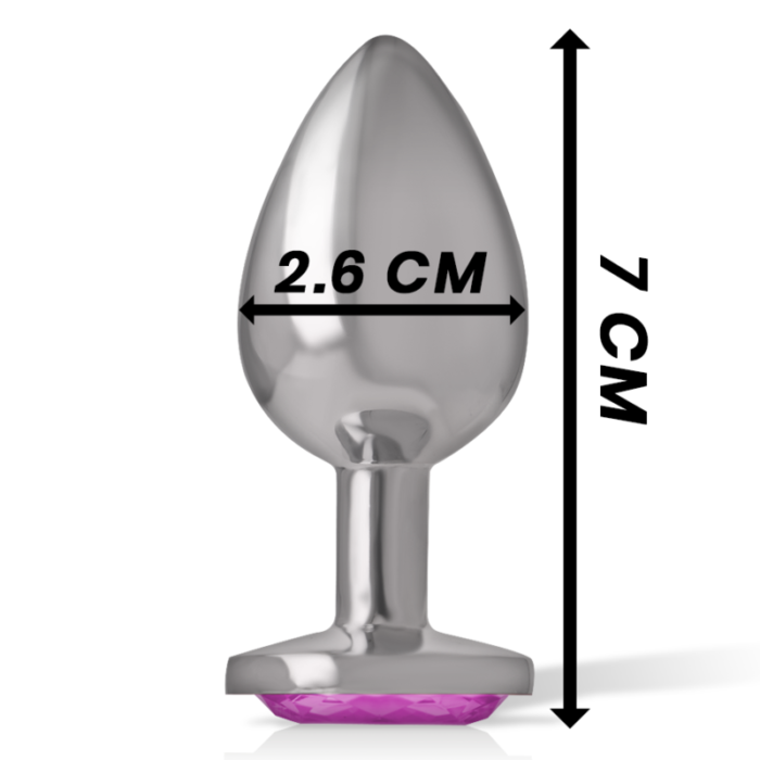 this plug offers an elegant and comfortable anal stimulation.� HIGH-QUALITY MATERIAL TO ENJOY WITHOUT WORRIES The high-quality material made of bodysafe Metal and acrylic glass ensures carefree enjoyment and is also easy to clean. You can fully focus on the intense pleasure without compromising safety. Measures; 7cm length x 2.6cm diameter. INTENSE LUXURY Intense is an exclusive d brand known for its high quality products. The Butt Plug With Diamond Jewel is part of the Intense Sex Toys collection and embodies the pleasure and elegance that define Intense. Experience the exciting combination of elegant design and intense anal stimulation with the INTENSE Diamond Jewel Butt Plug. Immerse yourself in glamorous pleasure and discover new heights of pleasure. MATERIALS AND CARE This anal dildo is made of body-safe metal