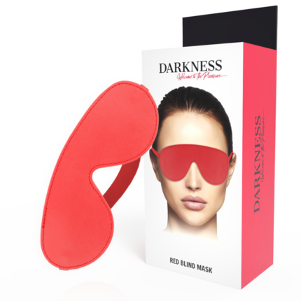 You can use this mask to sleep or with your lover to create an exciting and at the same time mysterious experience. Take your partner into a pleasant darkness that will raise their sexual instincts. This eye mask stays in place with a comfortable and adjustable elastic band.	· Made of first quality PVC.Darkness is a brand of new generation 2020