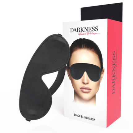 You can use this mask to sleep or with your lover to create an exciting and at the same time mysterious experience. Take your partner into a pleasant darkness that will raise their sexual instincts. This eye mask stays in place with a comfortable and adjustable elastic band.	· Made of first quality PVC.Darkness is a brand of new generation 2020