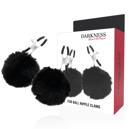 Fully adjustable nipple clamps for him or her. It has soft soft pads for comfort and that can be removed. They come decorated with two elegant pom poms.The tension settings are perfect for nipple stimulation