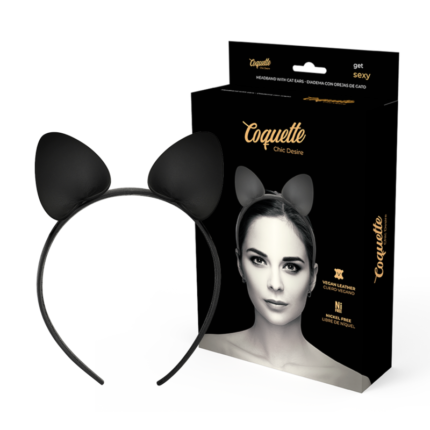 Original headband with cat ears made of vegan leather. An original product that can complement your lingerie sets.	Use this product alone or in combination with other Coquette Chic Desire productsTHE COQUETTE CHIC DESIRE BRANDThe novelties of the COQUETTE CHIC DESIRE collection arrive with feminine and elegant inspiration. The brand joins the followers of #luxury #pleasure #life # sensuality # harmony # elplacercongarantías and offers us unique looks in sex toys suitable for any occasion. "We moved to newyork where the stores inspire all humans to turn inspiration into reality through Coquette Chic Desire"The woman of the 21st century is a symbol of prosperity