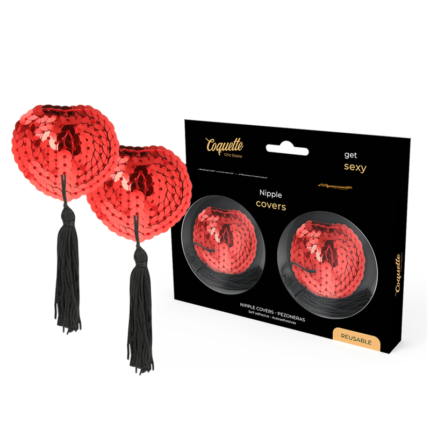 These lovely nipple covers from Coquette Chic Desire! they are the perfect complement to surprise and seduce. They come with a self-adhesive tape so they are easy to put on and take off. Be the center of attention with the daring nipple covers or give your partner the best possible gift.	Use this product alone or in combination with other Coquette Chic Desire productsTHE COQUETTE CHIC DESIRE BRANDThe novelties of the COQUETTE CHIC DESIRE collection arrive with feminine and elegant inspiration. The brand joins the followers of #luxury #pleasure #life # sensuality # harmony # elplacercongarantías and offers us unique looks in sex toys suitable for any occasion. "We moved to newyork where the stores inspire all humans to turn inspiration into reality through Coquette Chic Desire"The woman of the 21st century is a symbol of prosperity