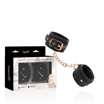 COQUETTE FANTASY CHIC DESIRE Introduces the first vegan leather handcuffs with nickel free metal! Lock up your lover with these sexy