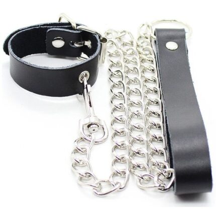 The current use of the term Fetish is embedded in the sexual sphere. It refers in popular language to the pleasure or admiration of certain body parts or objects in a way that produces excitement or pleasure. Ohmama offers you all the elements and accessories so that you can carry them out like never before without complexes and with the highest quality materials.Characteristics	Penis Leash Collar	Leather collar and handle	metallic chain	adjustable strapTHE BRANDThe OHMAMA range of products is perfect as a gift. A product available to everyone with perfect quality. A unique combination in this special toy line for adults