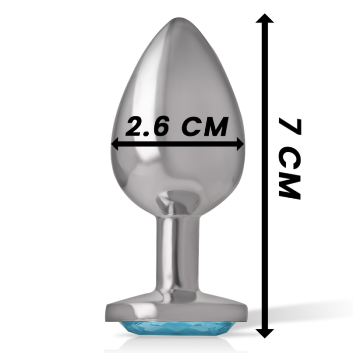 this plug offers an elegant and comfortable anal stimulation.ÇHIGH-QUALITY MATERIAL TO ENJOY WITHOUT WORRIESThe high-quality material made of bodysafe Metal and acrylic glass ensures carefree enjoyment and is also easy to clean. You can fully focus on the intense pleasure without compromising safety.Measures; 7cm length x 2.6cm diameter.INTENSE LUXURYIntense is an exclusive d brand known for its high quality products. The Butt Plug With Diamond Jewel is part of the Intense Sex Toys collection and embodies the pleasure and elegance that define Intense.Experience the exciting combination of elegant design and intense anal stimulation with the INTENSE Diamond Jewel Butt Plug. Immerse yourself in glamorous pleasure and discover new heights of pleasure.MATERIALS AND CAREThis anal dildo is made of body-safe metal