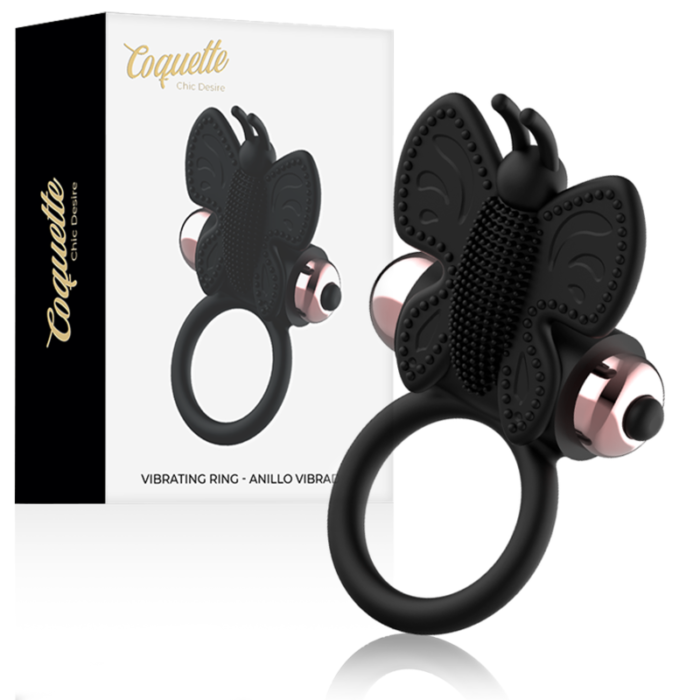 Take control of your lover's pleasure !! Take it anywhere and enjoy the powerful vibrations of the Coquette Chic Desire vibrating ring. Covered by a luxury bag